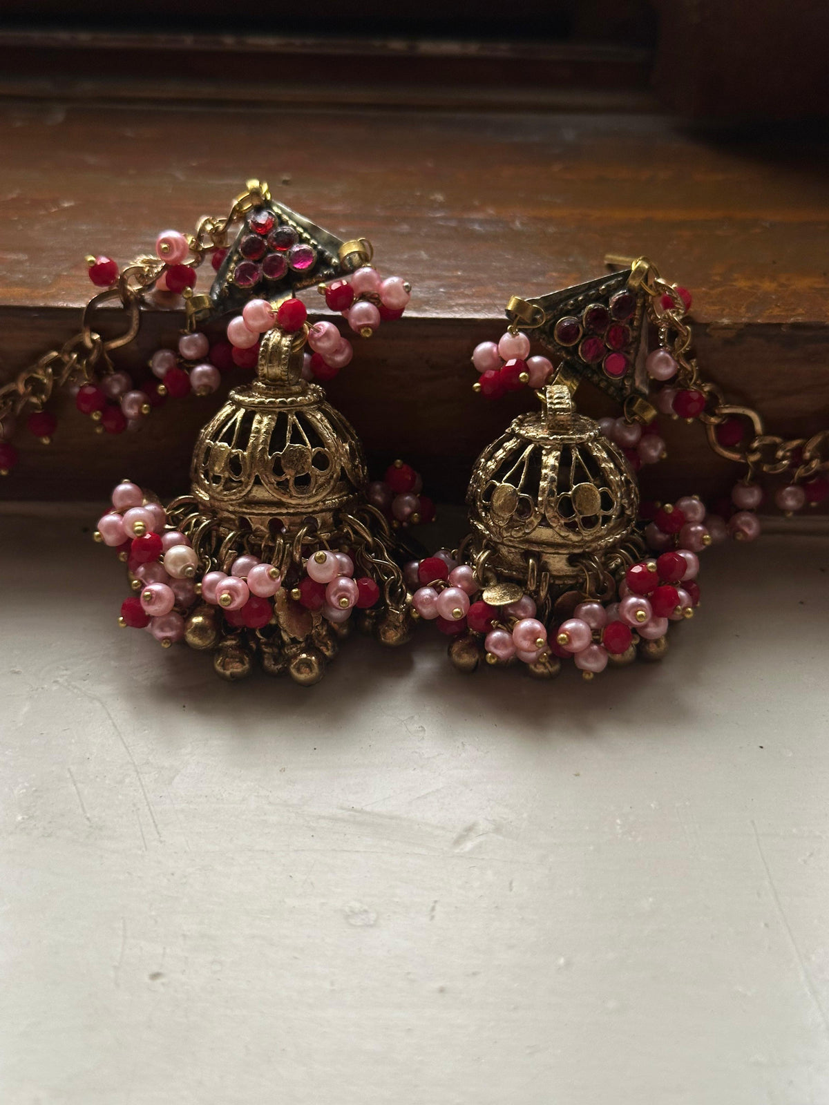 LALEH VINTAGE JHUMKA WITH SAHARAY