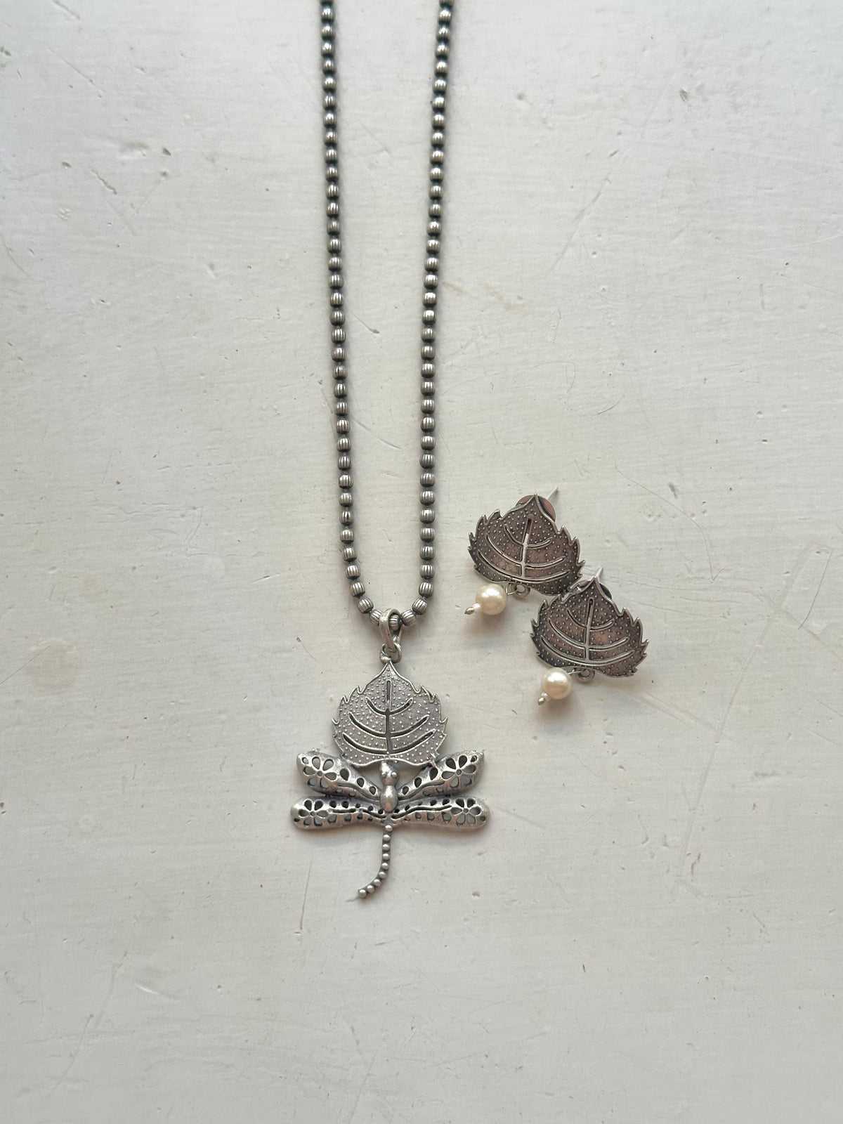 PATTA MALA SET [MALA WITH MATCHING EARRINGS]