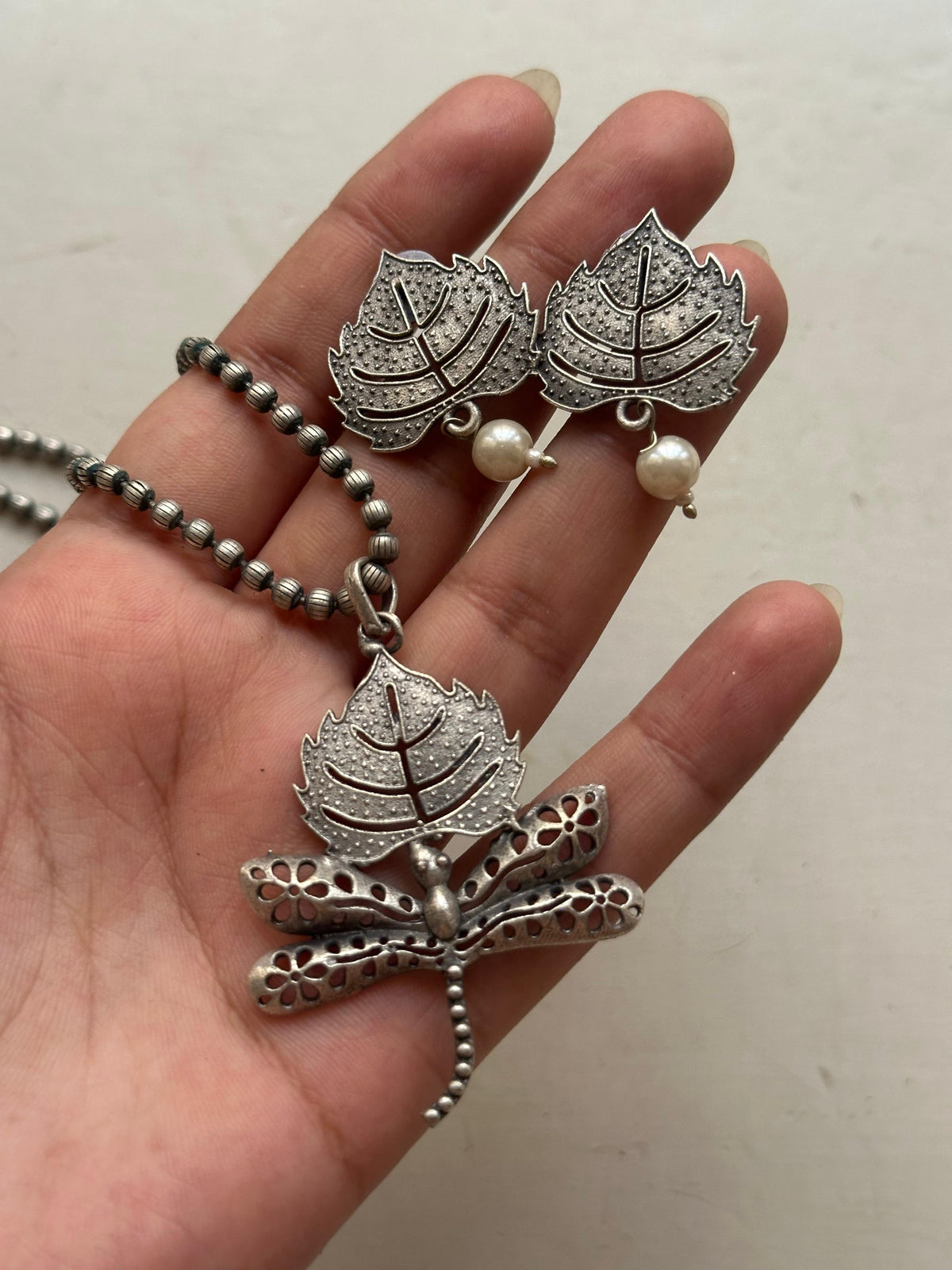 PATTA MALA SET [MALA WITH MATCHING EARRINGS]