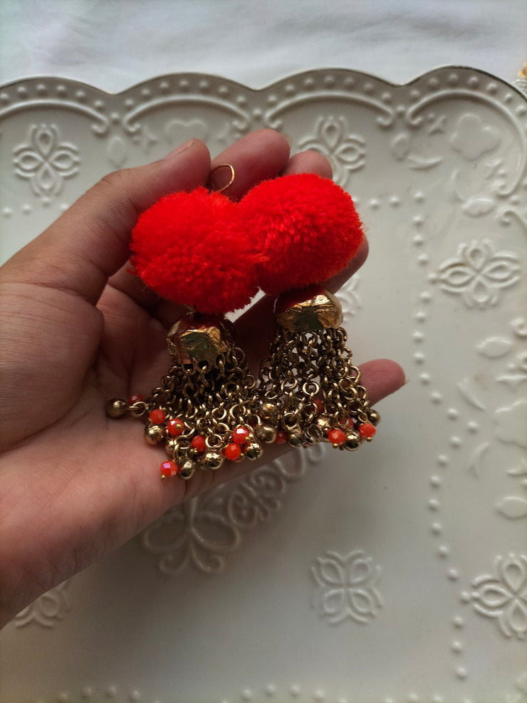 TANGERINE TRADITIONAL JHUMKA