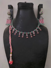 BLOSSOM SET (NECKLACE AND JHUMKA)