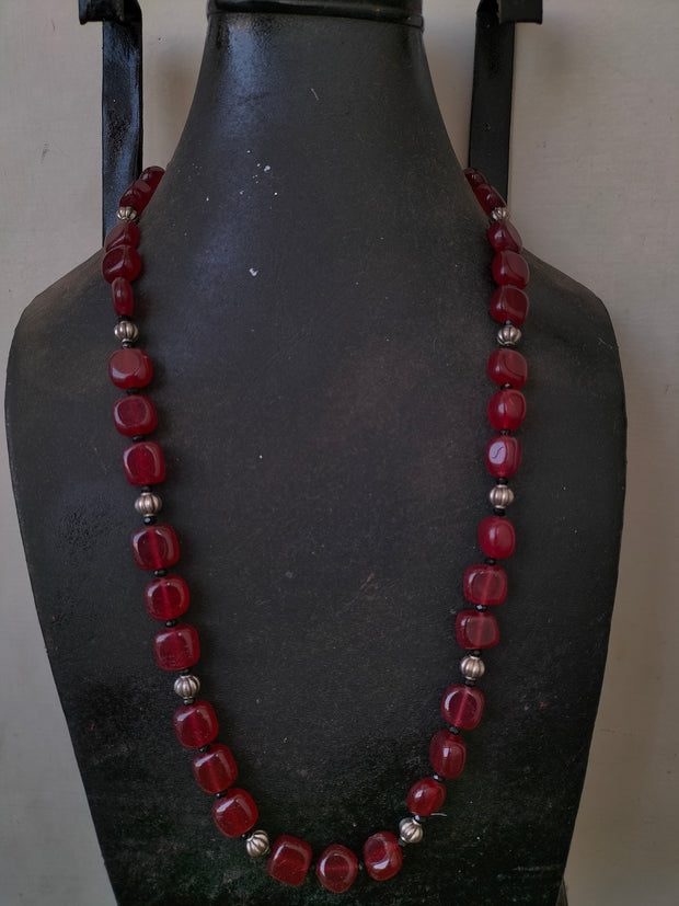 CARDINAL RED RADIANCE MALA