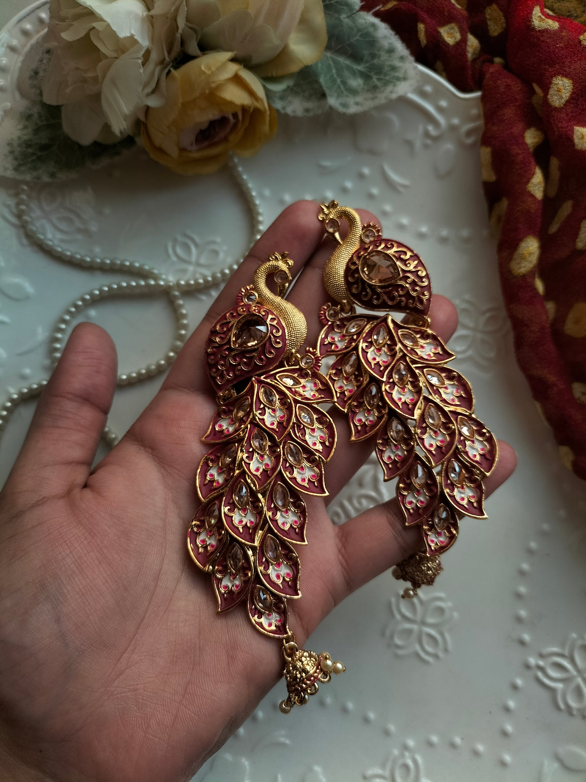 NAKSH -E - TAVUS (red)