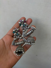 NAYRA JHUMKA (MULTI STONE)