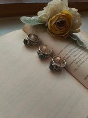 DILRUBA RINGS (narrow turquoise stone)