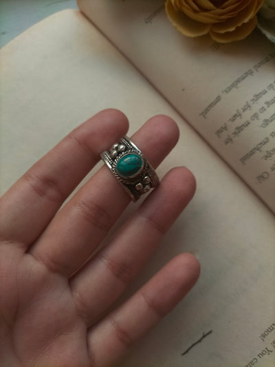 DILRUBA RINGS (narrow turquoise stone)