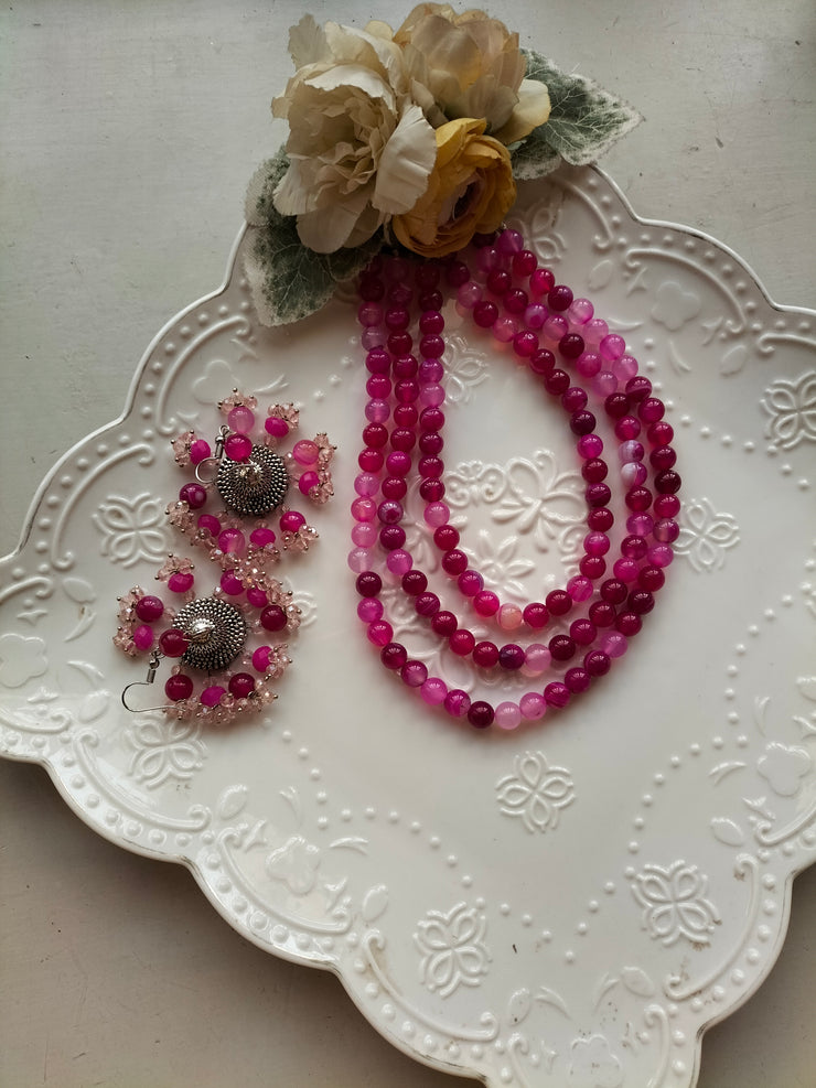 BLUSH SPLENDOR MALA SET