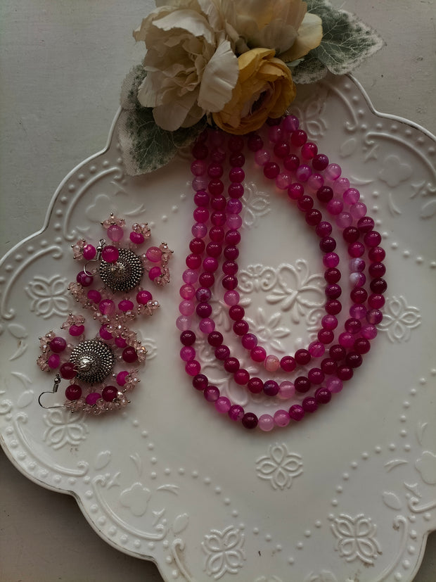 BLUSH SPLENDOR MALA SET