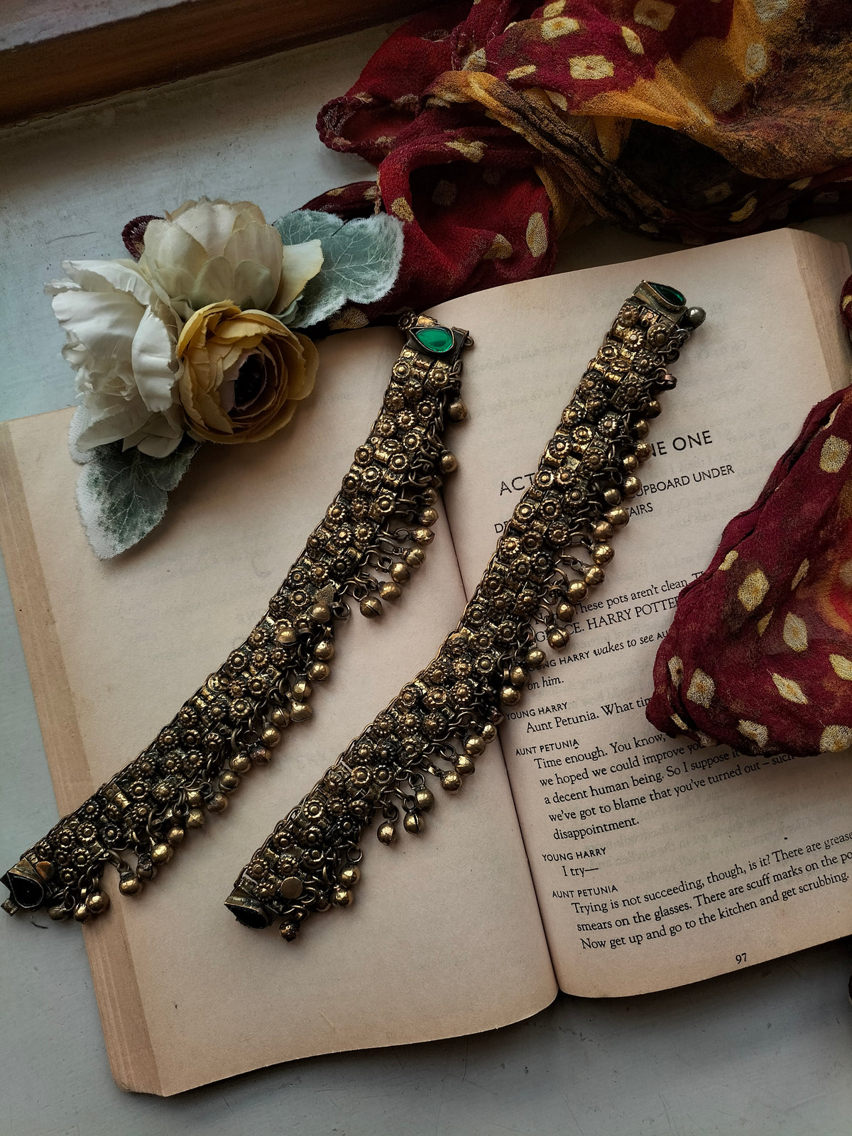 VINTAGE DROP PAYAL PAIR