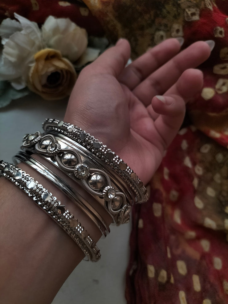 SILVER GRACE BANGLES