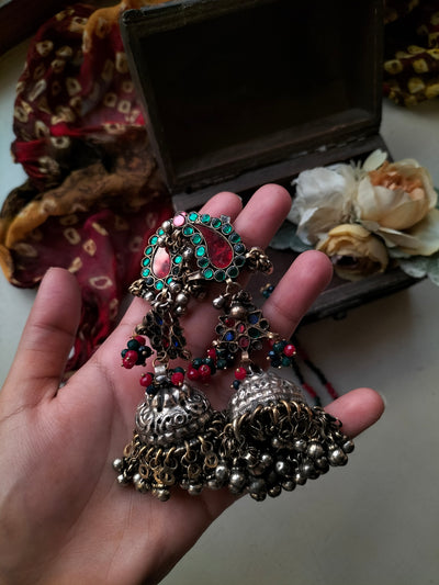 VINTAGE KAIRI JHUMKA WITH SAHARAY