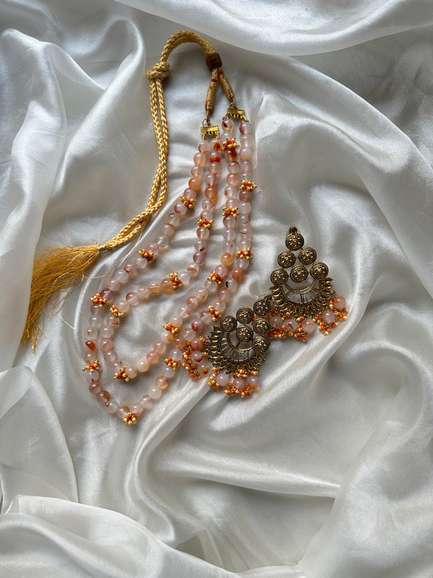 ASNAA MALA SET [Includes a mala and earrings pair]