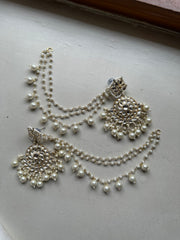 DURR - E - SHAHWAR EARRINGS [ WITH SAHARAY ]