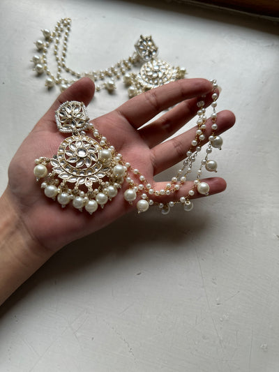 DURR - E - SHAHWAR EARRINGS [ WITH SAHARAY ]