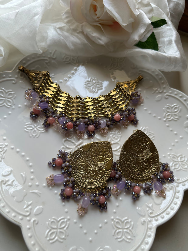 ESHALINA SET – The poetry of pinks, purples, and golden echoes.”