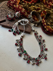 ZUNAIRA  VINTAGE  SET [includes choker, jhumka pair and handcuff]
