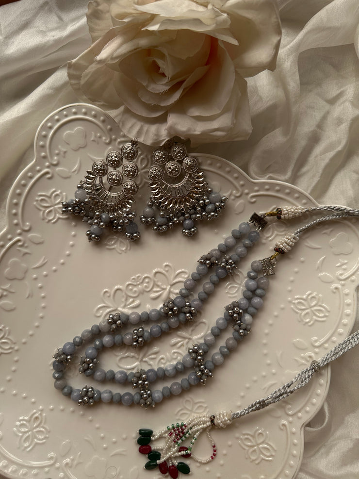 JAWERIYA MALA SET [INCLUDES A MALA AND EARRINGS PAIR]