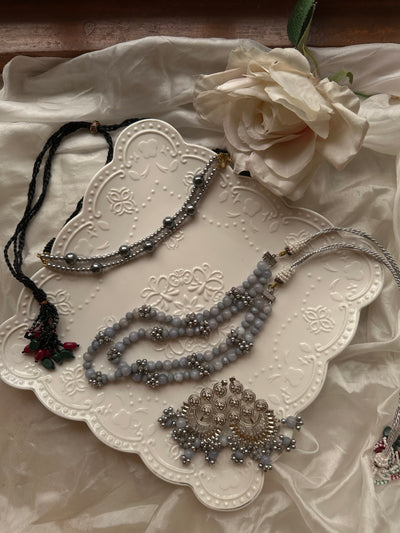 JAWERIYA CHOKER AND MALA SET[ Includes a mala , a choker and earrings]