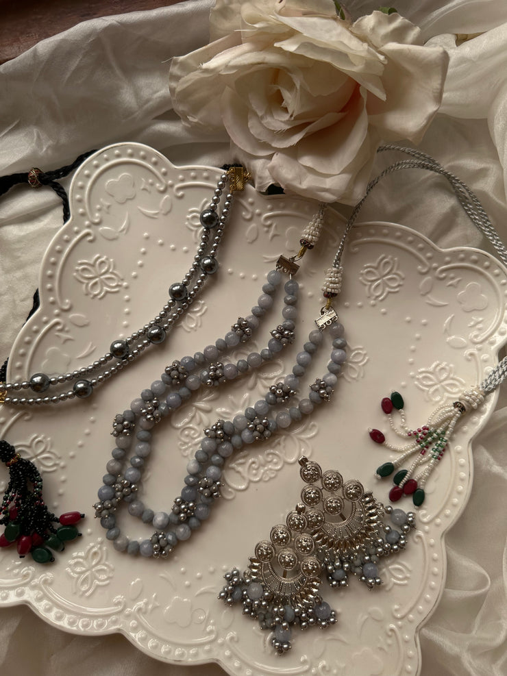 JAWERIYA CHOKER AND MALA SET[ Includes a mala , a choker and earrings]
