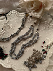 JAWERIYA CHOKER AND MALA SET[ Includes a mala , a choker and earrings]