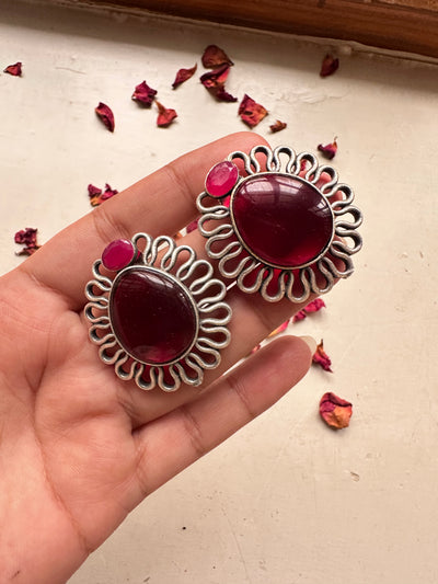 FARTASHIA EARSTUDS [RED]