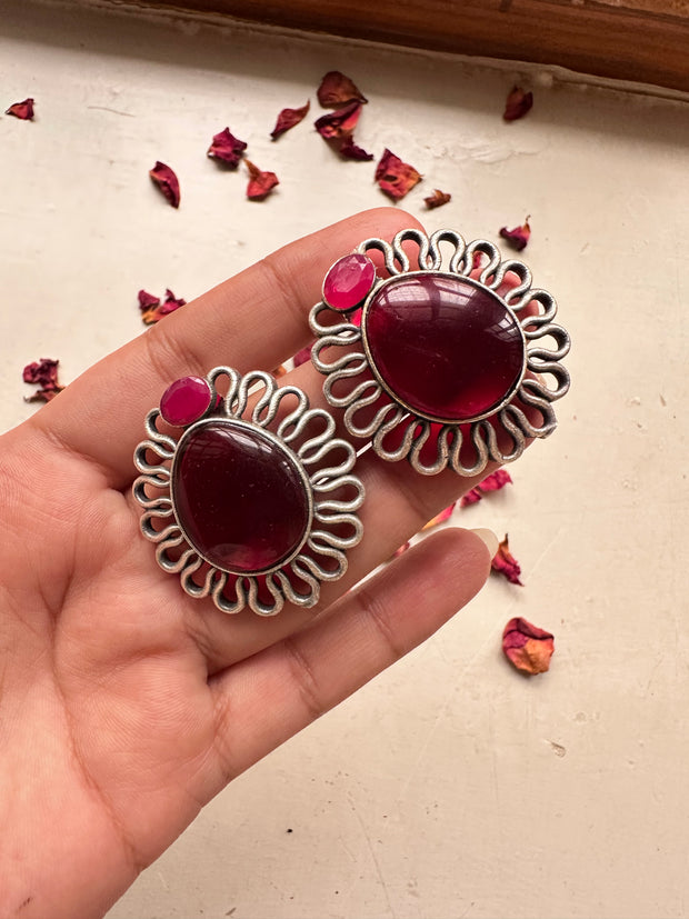 FARTASHIA EARSTUDS [RED]
