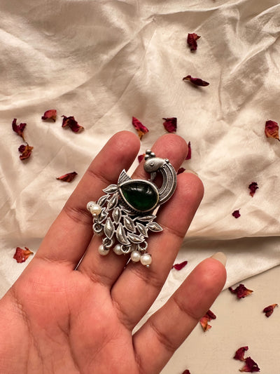 MOR PANKH  RING [GREEN]