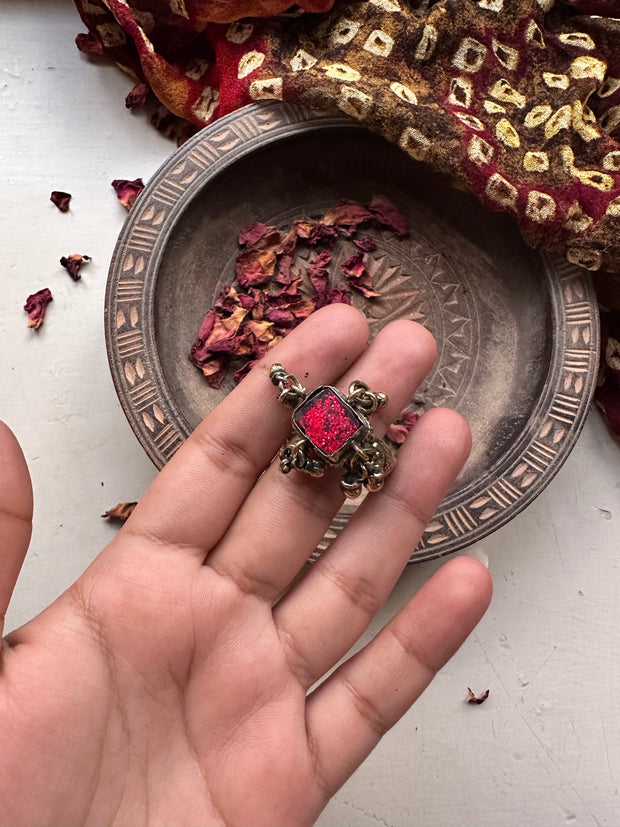 CHOKOR VINTAGE RING [RED]