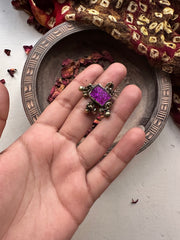 CHOKOR VINTAGE RING [PURPLE]