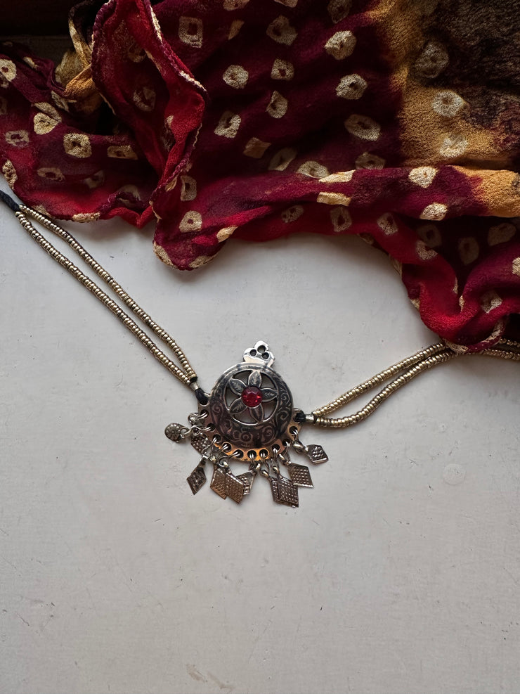 ZARMEENA VINTAGE CHOKER [REED STONE]