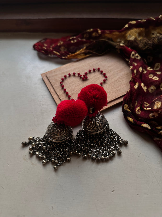 GULNAAR VINTAGE JHUMKA [WITH SAHARAY]