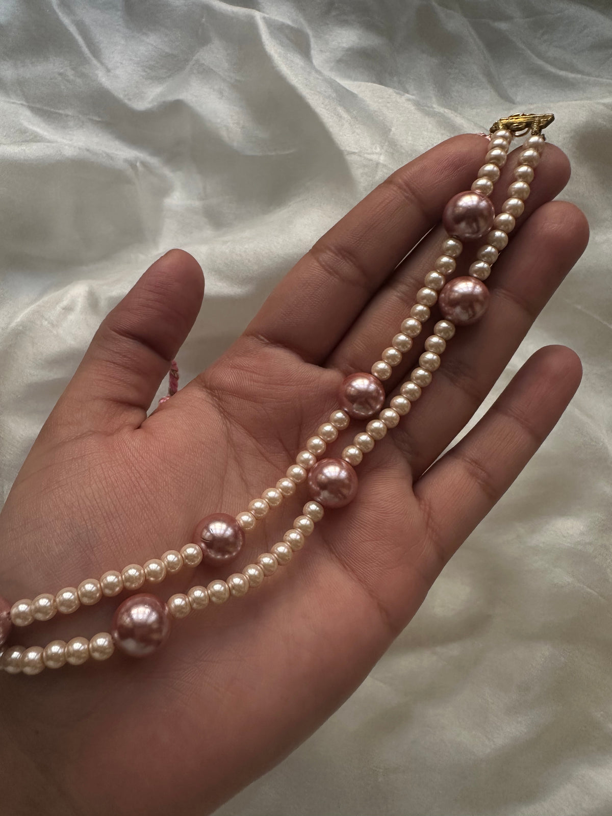 PEARL WHISPER CHOKER [PINK SHELL PEARLS]