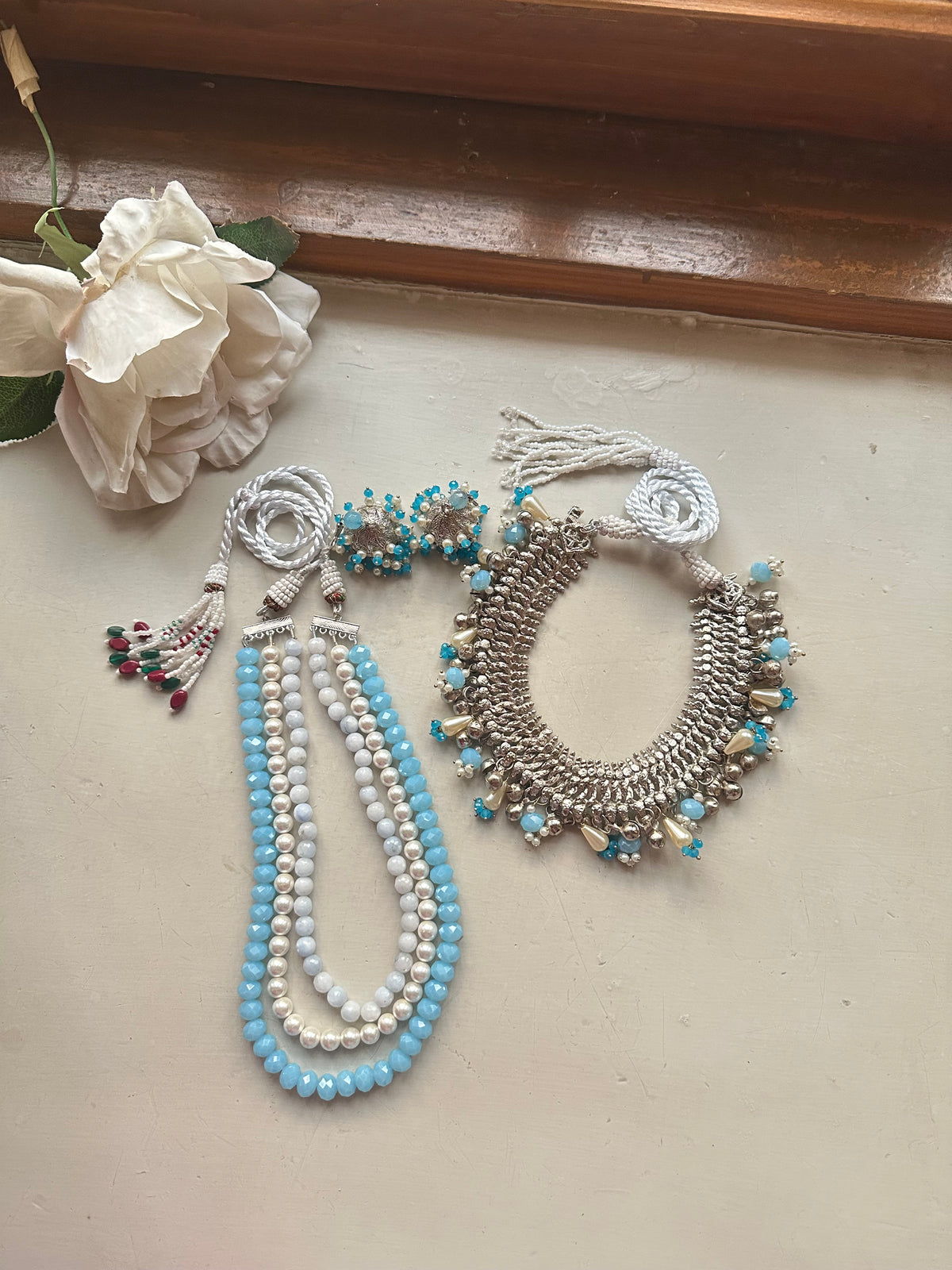 JALPARII SET [INCLUDES CHOKER , MALA AND JHUMKA PAIR]