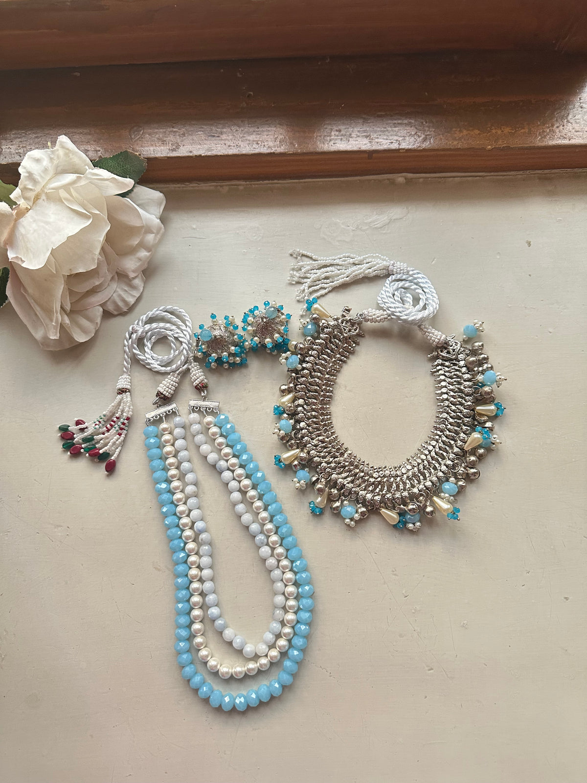 JALPARII SET [INCLUDES CHOKER , MALA AND JHUMKA PAIR]