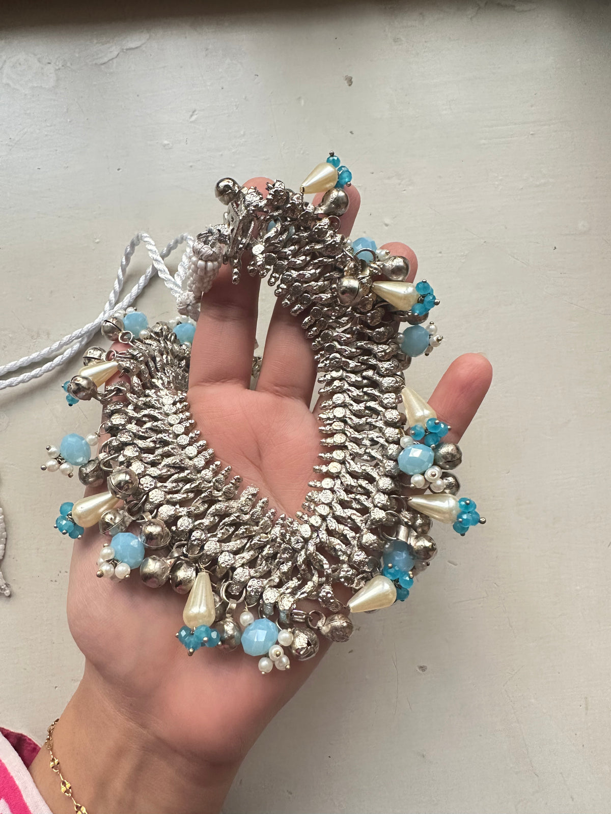 JALPARII VINTAGE CHOKER [silver lacquer polish]