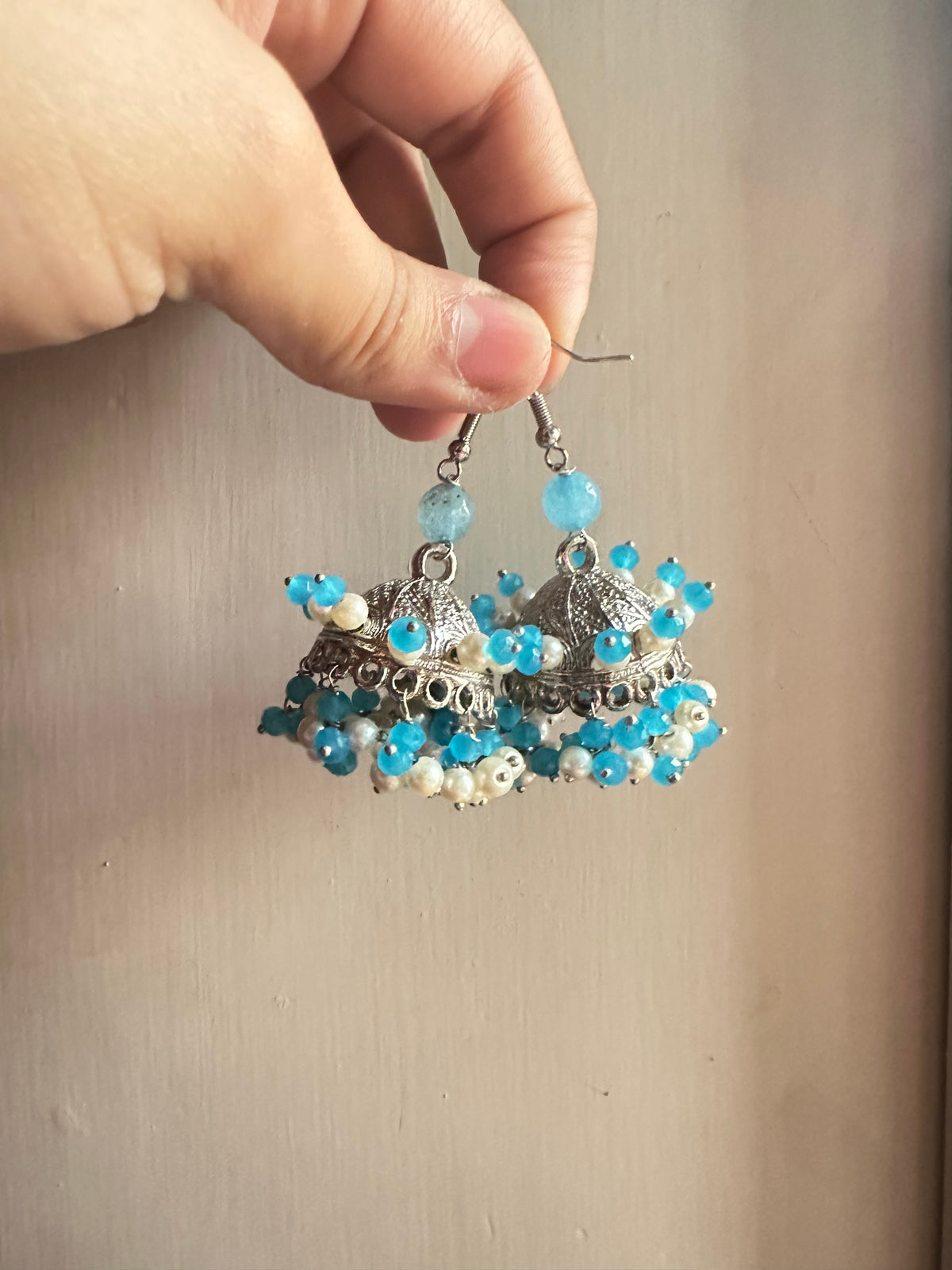 JALPAARI JHUMKA [SILVER LACQUER POLISH]