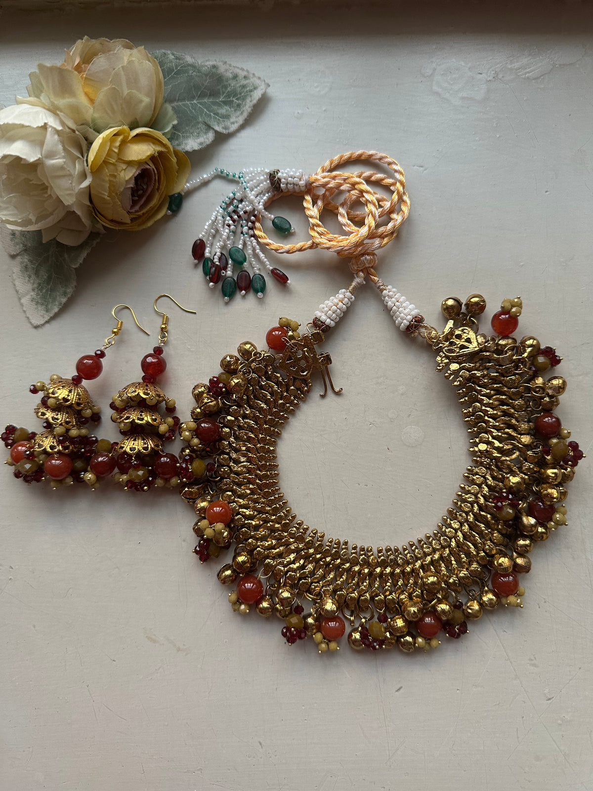 ZARNOOR EARRINGS [ONLY JHUMKA] [SEMI PRECIOUS STONES]