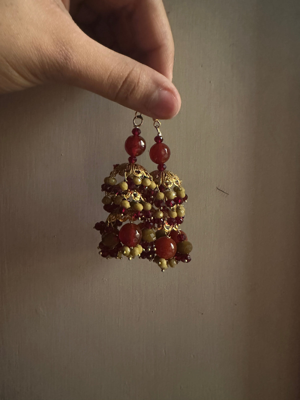ZARNOOR EARRINGS [ONLY JHUMKA] [SEMI PRECIOUS STONES]