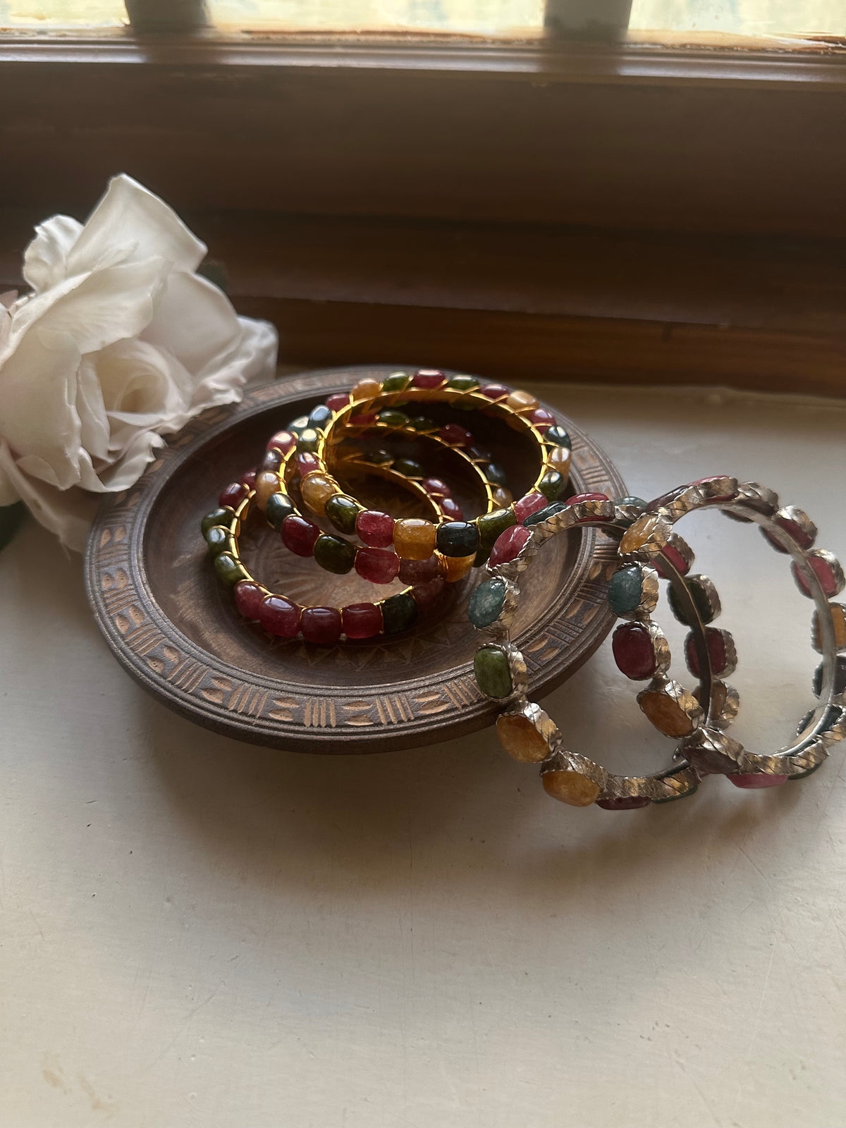 ALWINAA BANGLE [GOLDEN POLISH] [SIZE 2.6] [ONLY ONE BANGLE]