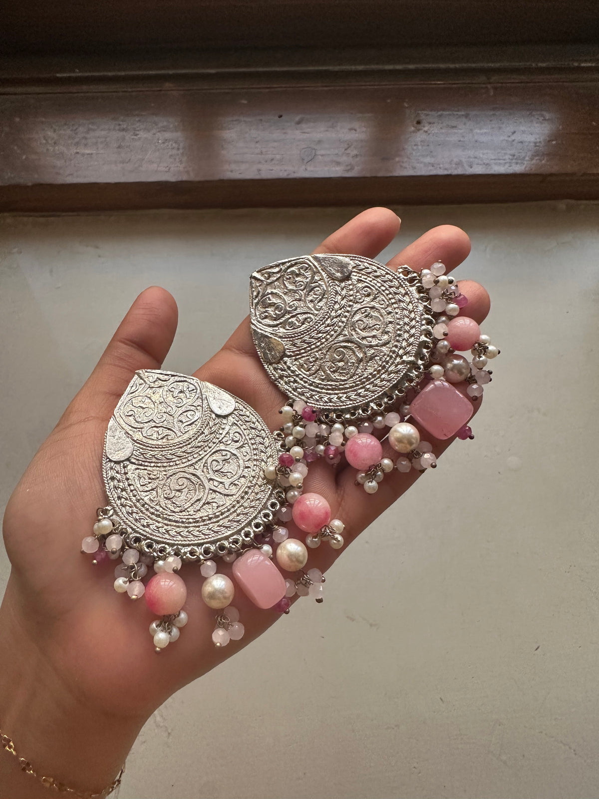 GULAABI KHWAAB EARRINGS [WITH SAHARAY]