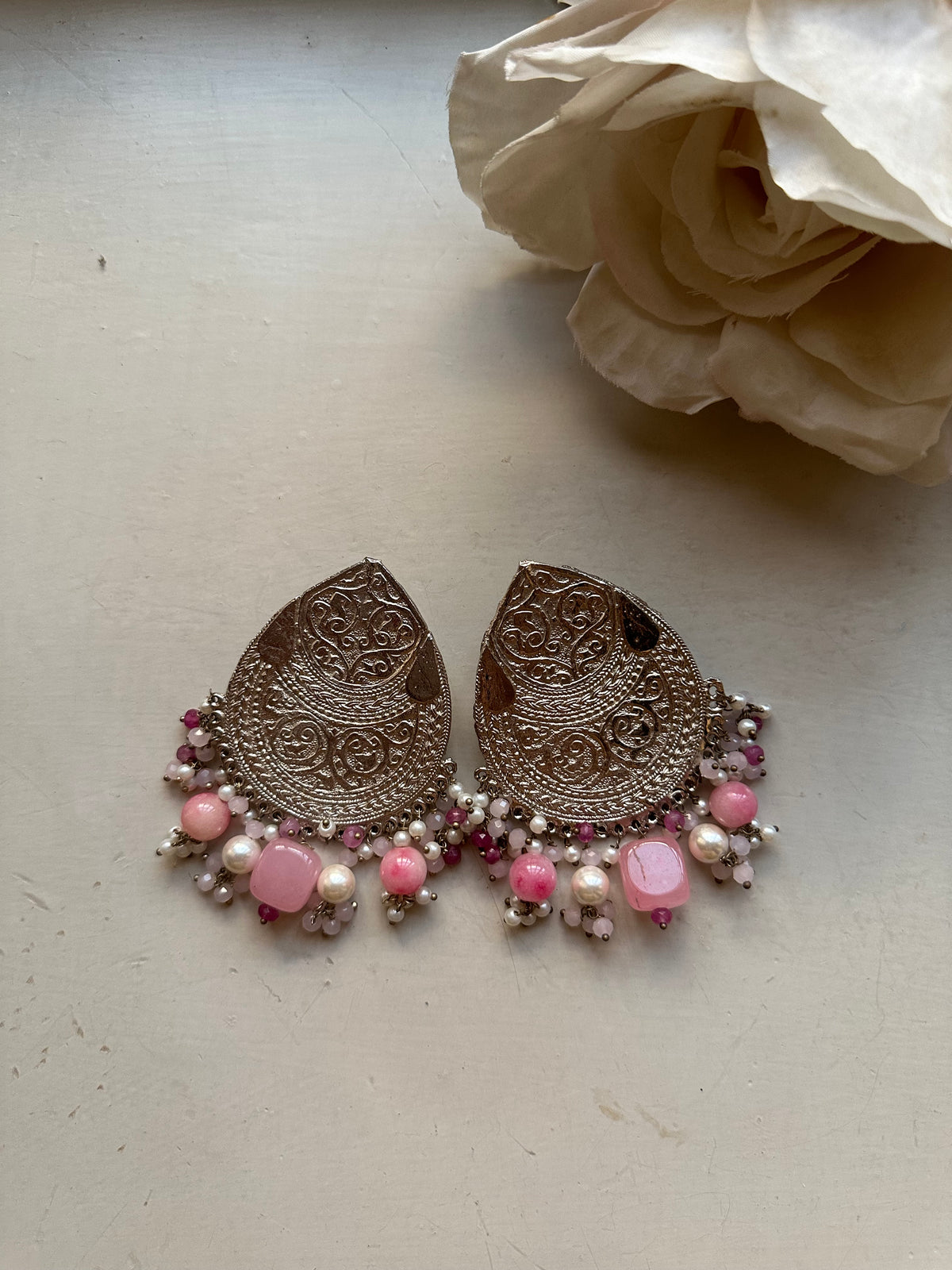 GULAABI KHWAAB EARRINGS [WITH SAHARAY]