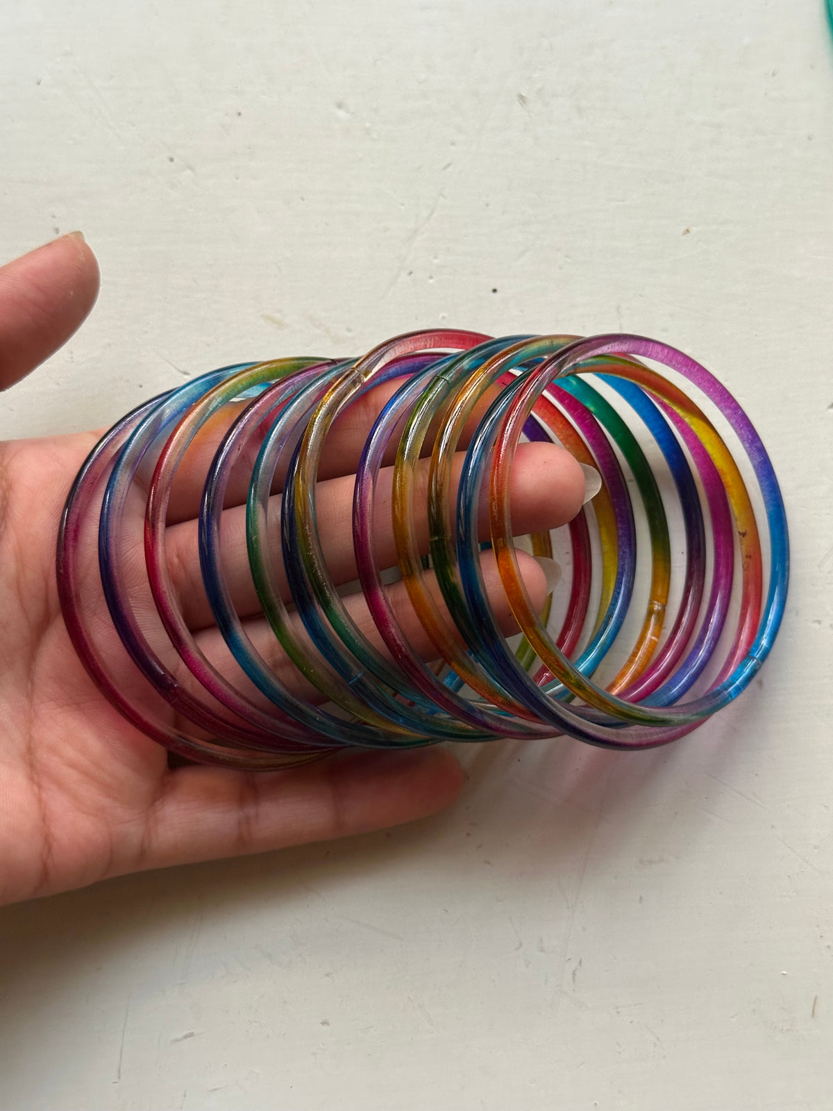 JELLY BANGLES [ONE DOZEN BANGLES] [MEDIUM SIZE]
