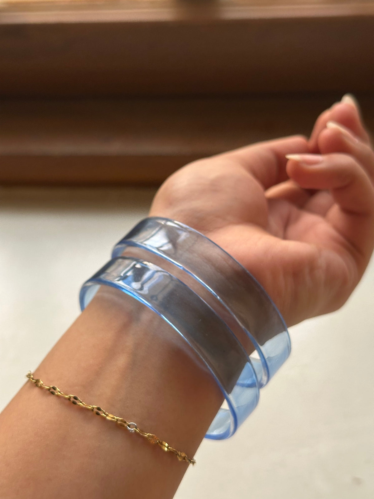 PARISAA BANGLES [LIGHT BLUE] [PAIR] [2.6]