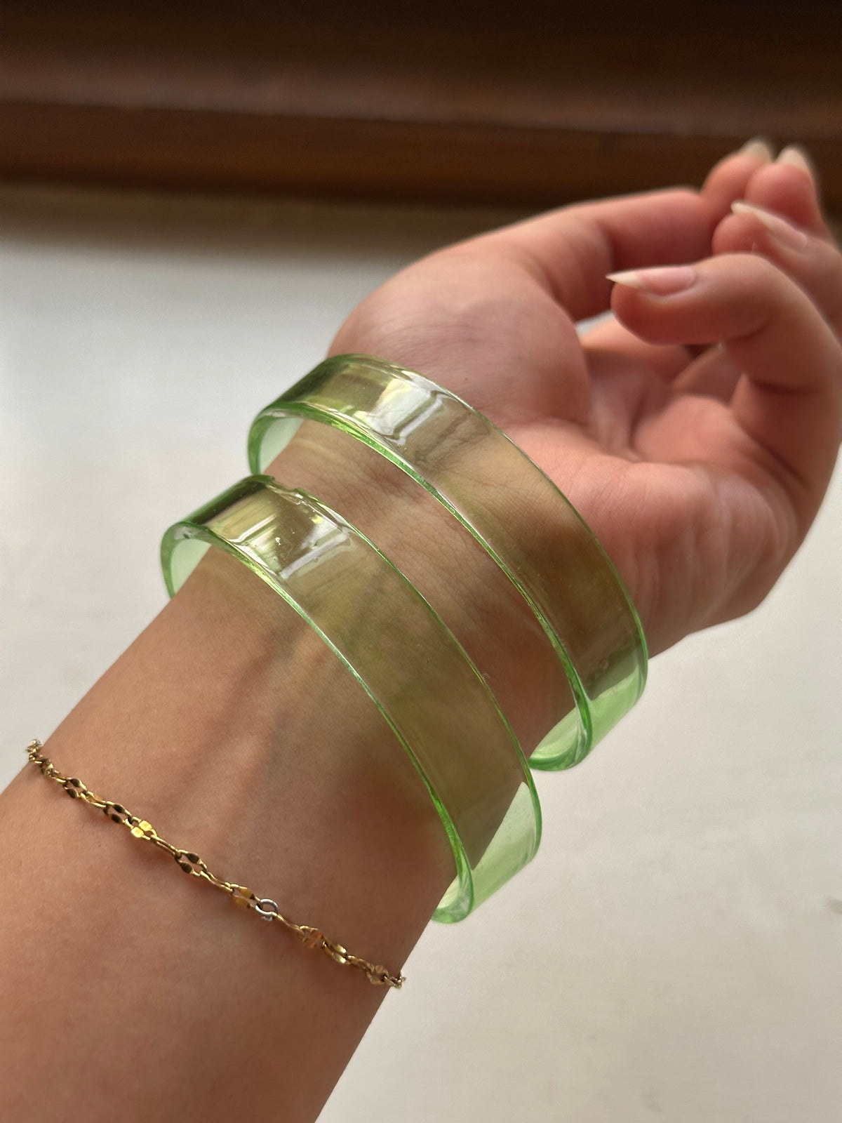 PARISAA BANGLES [LIGHT GREEN]  [PAIR] [2.6]