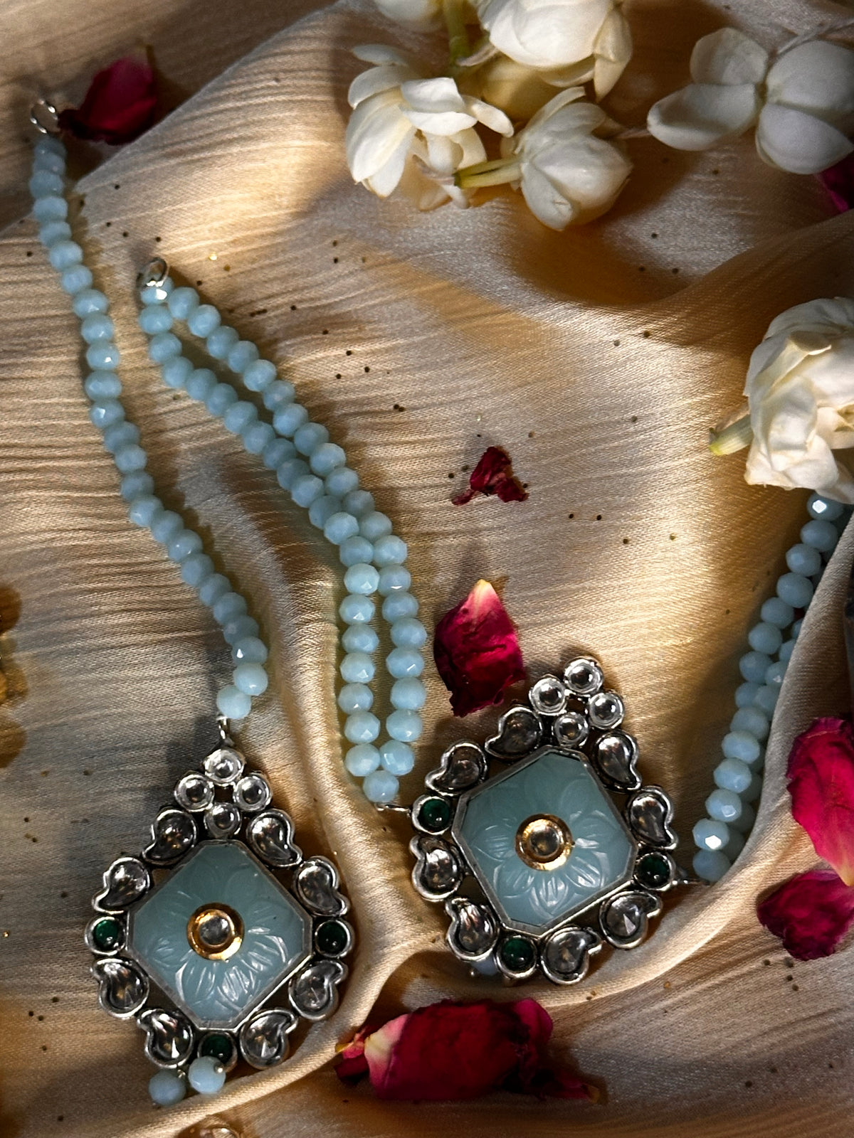 MAHROSH JHUMKA SET [JHUMKA WITH CHOKER AND TEEKA]