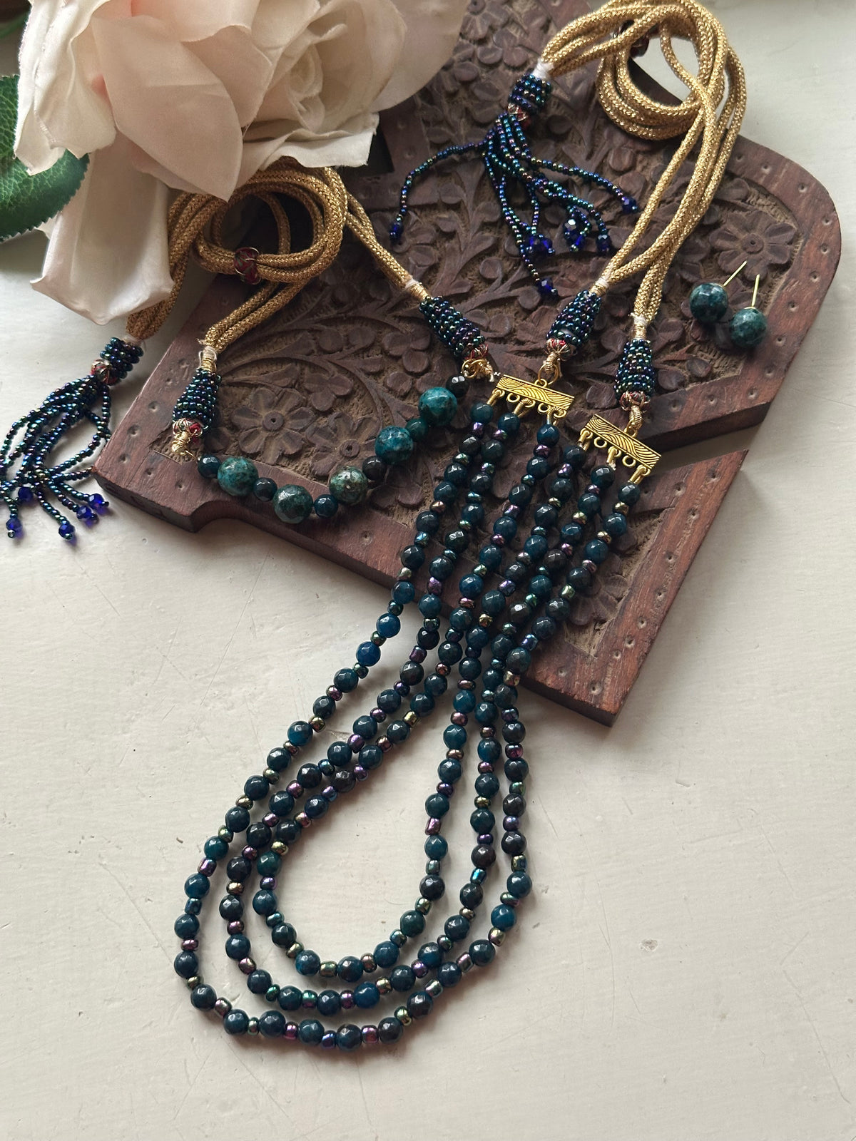 MORPICH SET [INCLUDES MALA, CHOKER WITH EARSTUDS]