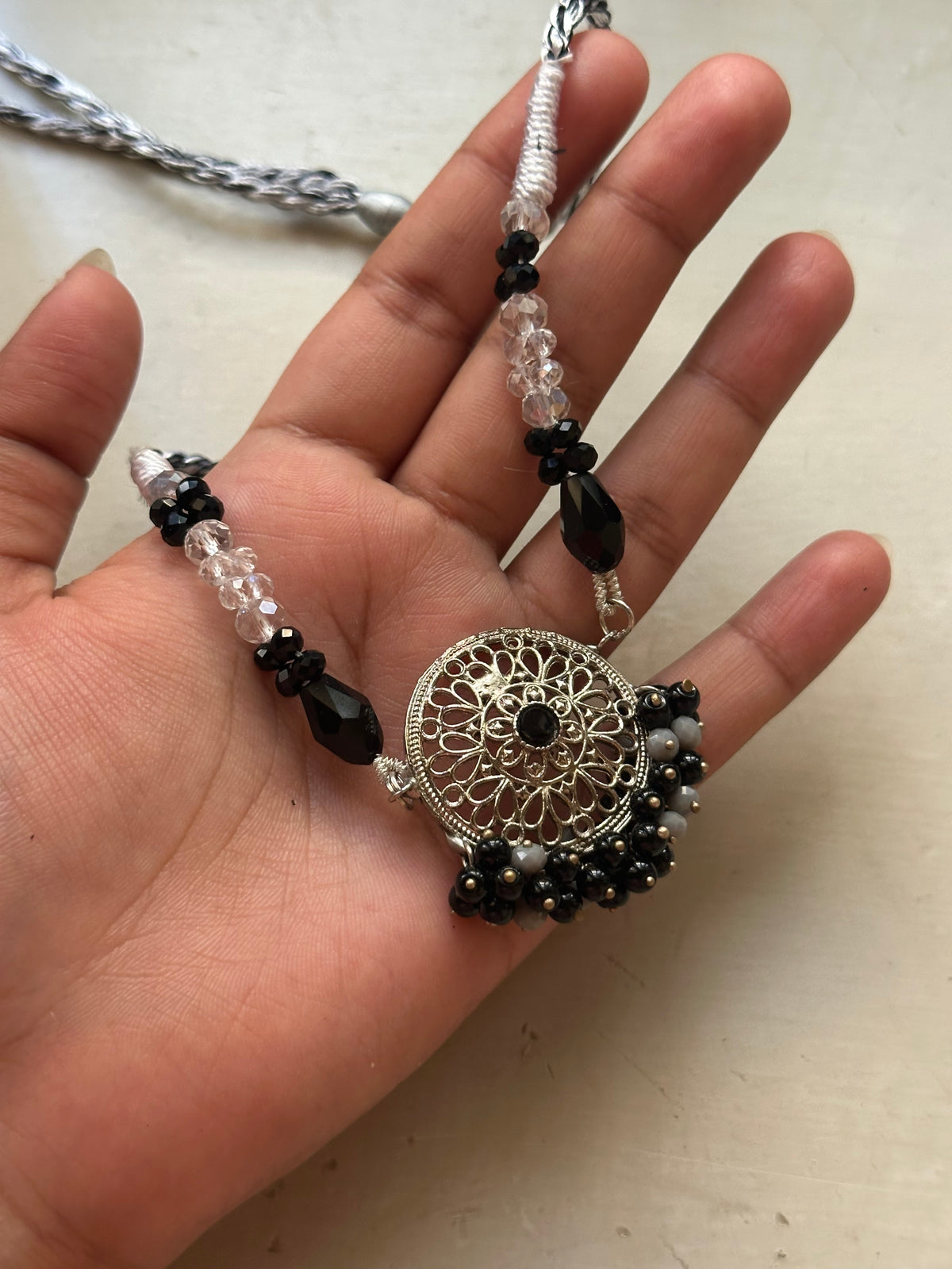 GUL E SIYAH SET [NECKPIECE WITH JHUMKI]