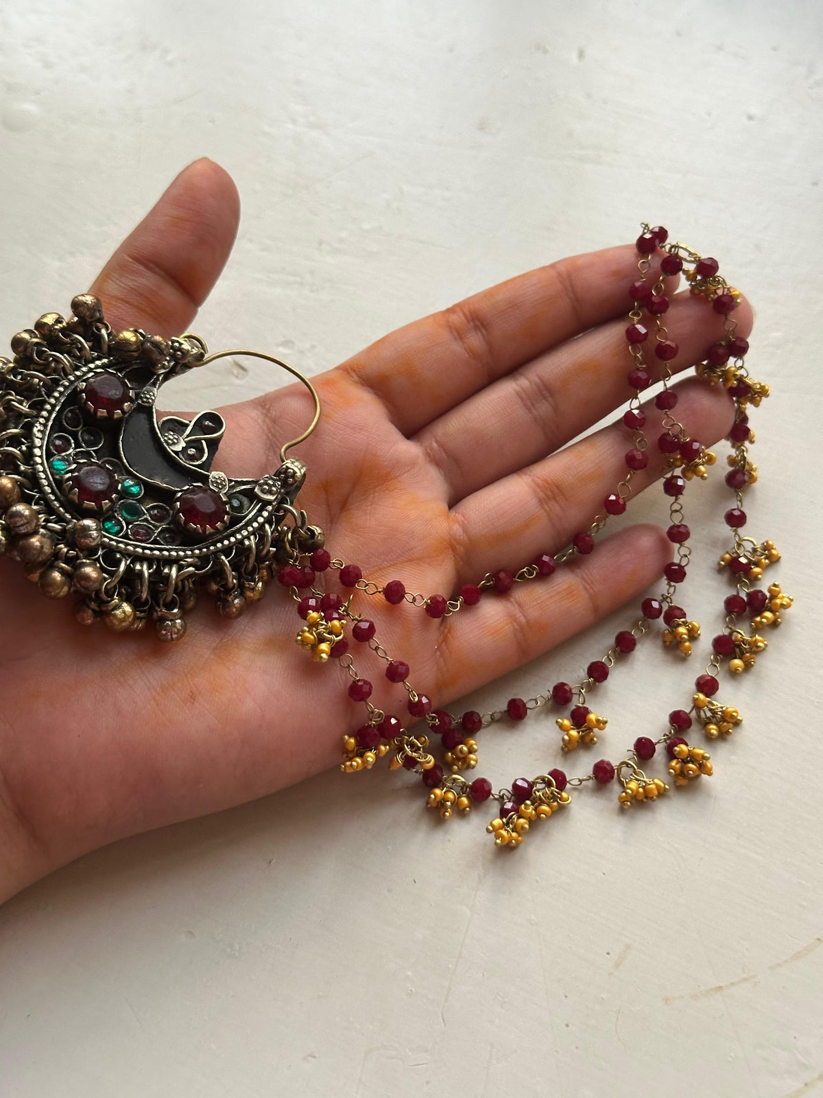 ZARWASHA VINTAGE CHANDBALI [WITH SAHARAY]