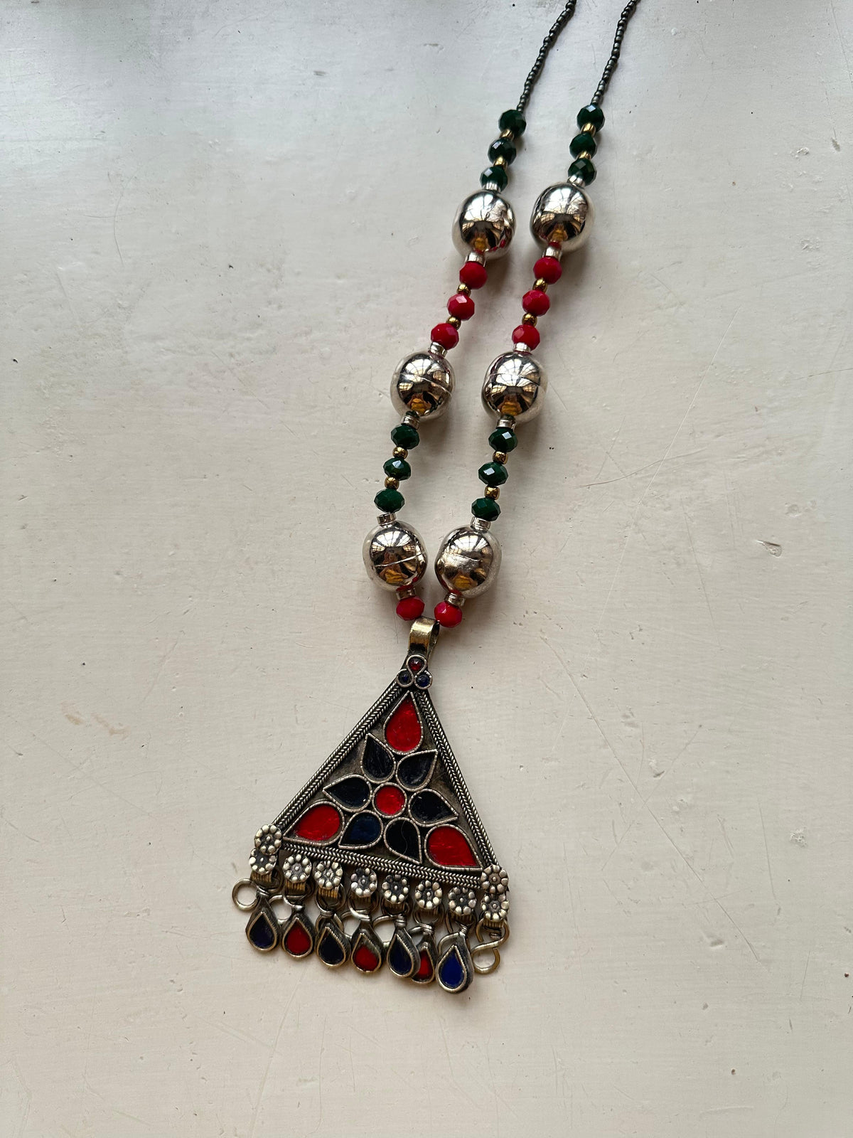 GUL E SEEMEEN VINTAGE MALA [COMES WITH INDIAN DORI, SILVER OR BLACK]