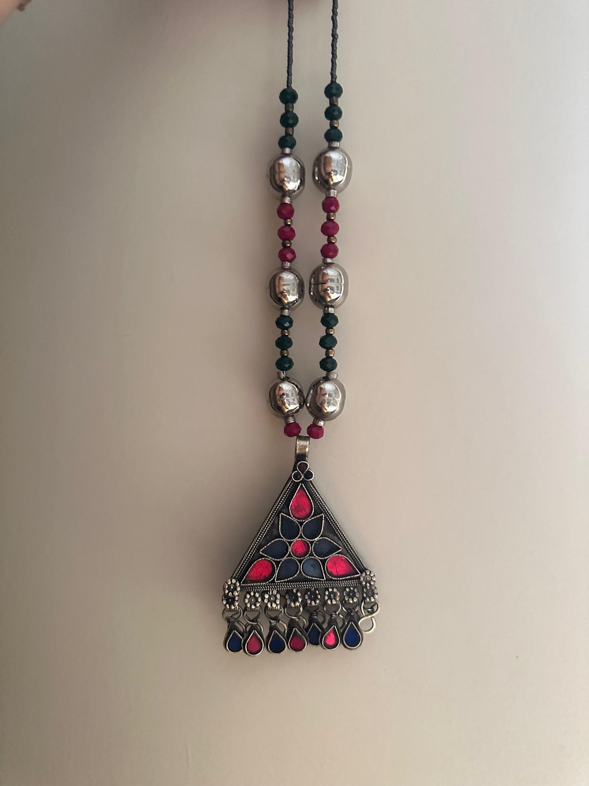 GUL E SEEMEEN VINTAGE MALA [COMES WITH INDIAN DORI, SILVER OR BLACK]